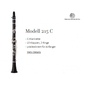 KÈN Monning & Adler INSTRUMENTS Klarinette - Modell 215 C